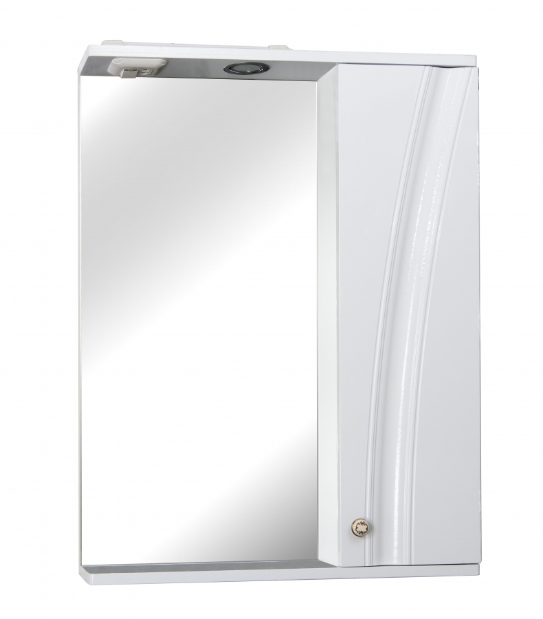 Шкаф зеркальный Эльза 600( свет) ЭКО 13111