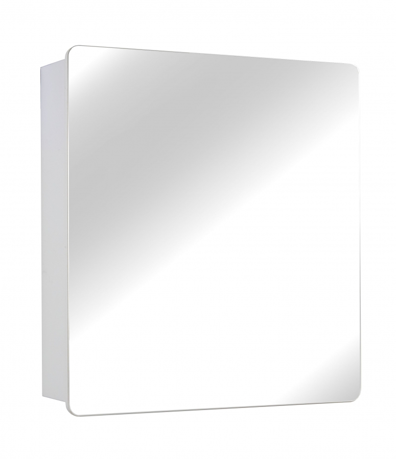 Шкаф зеркальный HAPPY 600*600 белый (как АЙФОН) ЭКО 13820